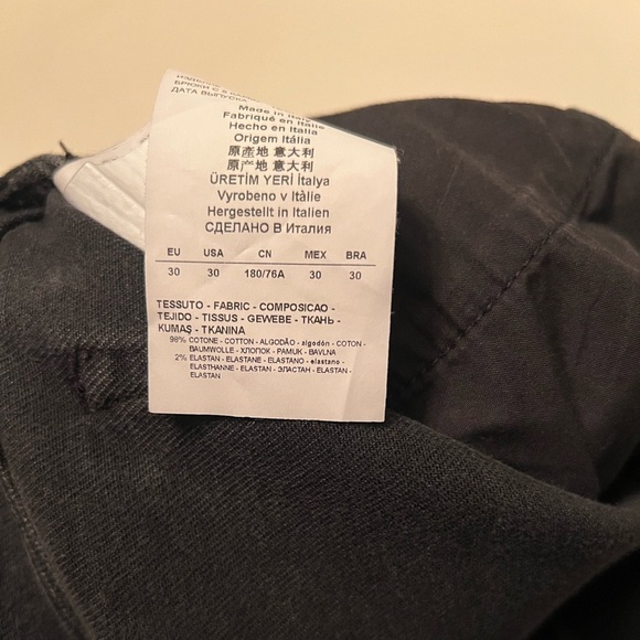 Emporio Armani Gold Series Mens Slim Fit Black Gold Jeans 6Z1J00 1D2JZ 0005 - Picture 16 of 16